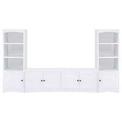 Laughlin - 3-piece Entertainment Center TV Stand - White