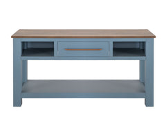Alban - Sofa Table - Blue / Brown