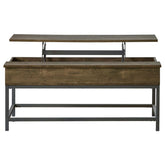 Byers - Engineered Wood Lift Top Coffee Table - Brown Oak