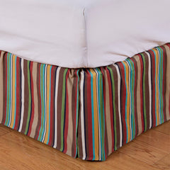 Tammy Multicolor Stripe Bed Skirt, Queen, 1PC