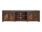 Blackburn - TV Stand - Charred Brown