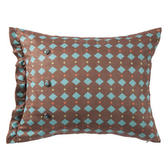 Serape Printed Multi-Diamond Suede Pillow, 16" x 26", 1PC