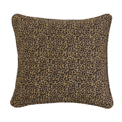 San Angelo Leopard Chenille Euro Sham, 27" x 27", 1PC