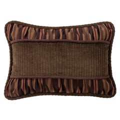 Pinecone Corduroy Rouching Detailed Pillow, 14" x 20", 1PC