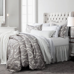 Nicole Damask Duvet Cover Set, Super Queen, 3PC