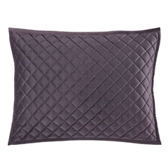 Velvet Diamond Quilted Pillow Sham Set, 21" x 34", Amethyst, 2PC