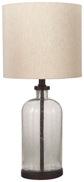 Bandile - Clear / Bronze Finish - Glass Table Lamp