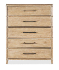 Retreat - Pole Rattan Five-Drawer Chest