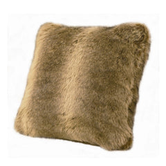 Faux Wolf Fur Oversized Throw Pillow, 22" x 22", 1PC
