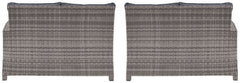 Salem - Gray - Raf / Laf Loveseat W/Cush (Set of 2)