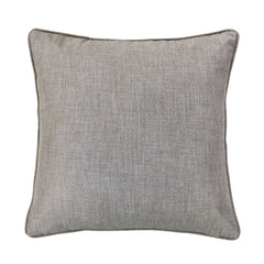 Solid Taupe Faux Linen Euro Sham, 27" x 27", 1PC