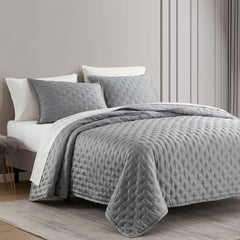 Lyocell Quilt, King, Gray, 1PC
