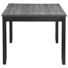 Barlow - 6 Piece Rectangular Dining Table Set - Gray And Black