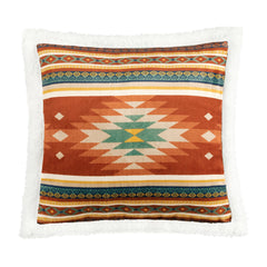 Del Sol Campfire Sherpa Pillow, 18" x 18", 1PC, 6 MOQ