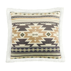Desert Sage Campfire Sherpa Pillow, 18" x 18", 1PC, 6 MOQ