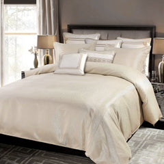 Marilyn Modern Bubble Comforter Set, Super King, Gold, 3PC