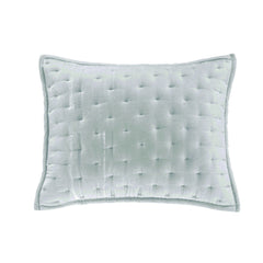 Stella Faux Silk Velvet Pillow Sham, 21" x 34", Icy Blue, 1PC