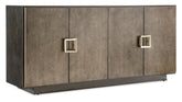 Melange - Asher Four Door Entertainment Credenza - Dark Brown