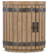 Vineyard Row - Wine Barrel End Table - Light Brown