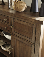Moriville - Grayish Brown - Dining Room Server