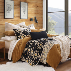 High Desert Reversible Quilt Set, Full/Queen, Black, 3PC