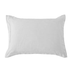 Hera Washed Linen Tailored Dutch Euro Pillow, 27" x 39", Light Gray, 1PC