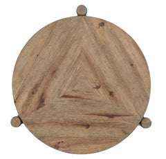 Vineyard Row - Round End Table - Light Brown