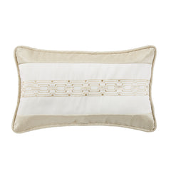 Hollywood Chain Link Embroidered Lumbar Pillow, 16" x 26", 1PC