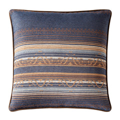 Estes Chenille Reversible Euro Sham, 27" x 27", Blue, 1PC