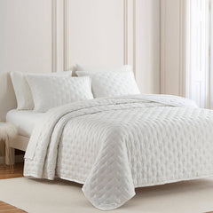 Lyocell Quilt, King, White, 1PC