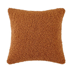 Teddy Pillow with Down Insert, 18" x 18", Caramel, 1PC