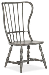Ciao Bella - Spindle Back Side Chair - Speckled Gray
