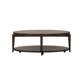 Penton - Oval Cocktail Table - Dark Brown