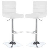 Bianca - Square Upholstered Adjustable Bar Stools (Set of 2)