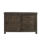 Thornwood Hills - Barn Door Dresser - Dark Brown