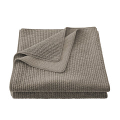 Stonewashed Cotton Velvet Quilt, King, Taupe, 1PC