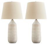 Willport - Off White - Ceramic Table Lamp (Set of 2)