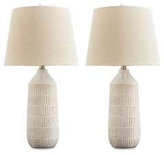 Willport - Off White - Ceramic Table Lamp (Set of 2)