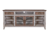Sahara - 70" TV Stand - Light Cream / Brown Caramel