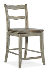 Alfresco - La Riva Ladder Back Swivel Counter Stool