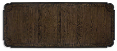 Maylee - Dark Brown - 11 Pc. - Dining Extension Table, 4 Side Chairs, 2 Arm Chairs, Storage Bench, Buffet And Hutch