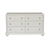 Stardust - 6 Drawer Dresser - White