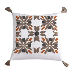 Abbie Crewel Embroidery Pillow, 20" x 20", 1PC