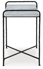 Ashber - White / Black - Accent Table