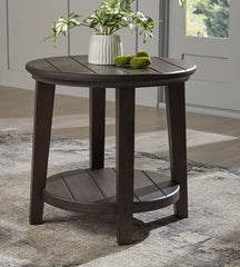 Celamar - Dark Brown - Round End Table