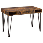 Olvera - 1-Drawer Writing Desk - Rustic Nutmeg