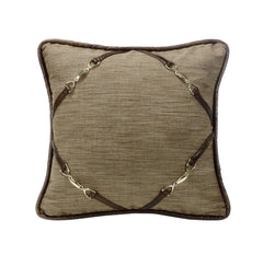 Highland Lodge Buckle Cornered Throw Pillow, 18" x 18", 1PC
