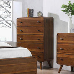 Robyn - 5-Drawer Bedroom Chest - Dark Walnut
