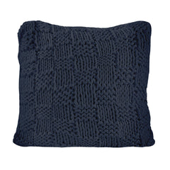 Chess Knit Euro Pillow, 27" x 27", Navy, 1PC
