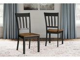 Owingsville - Black / Brown - Dining Room Side Chair (Set of 2)